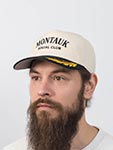 Бейсболка AMERICAN NEEDLE арт. 24002A-MONT Montauk Social Club Club Captain (кремовый / черный)